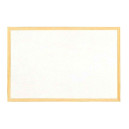 Malá magnetická bílá nástěnná tabule Aveli XRT-00158 40 x 60 cm dřevěný rám 60 x 40 cm popisovací nástěná popisovací nástěnka