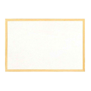 Malá magnetická bílá nástěnná tabule Aveli XRT-00158 40 x 60 cm dřevěný rám 60 x 40 cm popisovací nástěná popisovací nástěnka