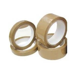 Lepicí páska hnědá 48 mm x 66 m polypropylenová izolepa, samolepící PP isolepa