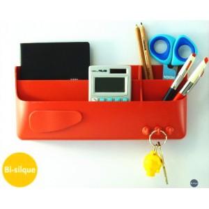 Magnetický oranžový držák fixů na tabuli (kelímek odkládací přihrádka fixy popisovače Magnetická kapsa pouzdro tabule Smart box