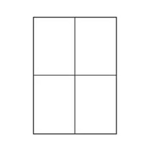 Etikety 4 ks na archu A4, 105 x 148 mm A6, 100 listů, 400 etiket