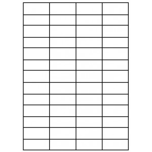 Etikety 56 ks na archu A4 bílé 52.5 x 21.2 mm, 100 listů archů (samolepky 52,5 x 21,2 mm 52 x 21 mm 5600 etiket 5 x 2 cm)