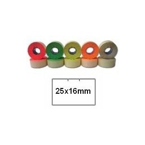 Cenové etikety do kleští oranžové samolepící obdélníkové 25x16mm CONTACT cenová etiketa oranžová samolepicí obdélník 25 x 16 mm