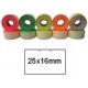 Cenové etikety do kleští oranžové samolepící obdélníkové 25x16mm CONTACT cenová etiketa oranžová samolepicí obdélník 25 x 16 mm