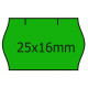 Cenové etikety do kleští CONTACT zelené oblé samolepící cenovky 25 x 16 mm, cenová etiketa 25x16mm zelená cenovka 2516
