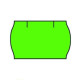 Cenové etikety do kleští CONTACT zelené oblé samolepící cenovky 25 x 16 mm, cenová etiketa 25x16mm zelená cenovka 2516