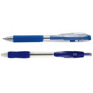 Propiska modrá gumový úchop 0,5 - 0,7 mm (modré kuličkové pero tenké tenká s gumovým úchopem držením gumové držení)