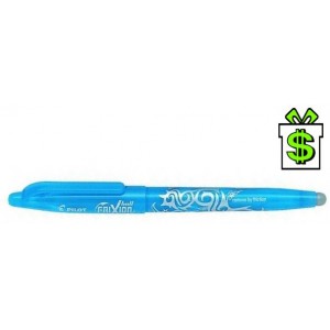 Roller Frixion ball 0,7 mm světle modrý sv.modrý přepisovatelný gumovatelný Pilot gumovací pero modré 0,7mm 23510 Softgrip