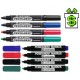 Černý popisovač 2,5 mm permanentní 1-4,6mm silný 5mm (černá fixa kulatý zkosený hrot fix Centropen 8566 8576 Permanent marker