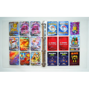 Pokémon Album arch na kartičky (414 kartiček) Pokémonů Minecraft hokejové fotbalové Ninjago Lego Pokémony šanon desky karty