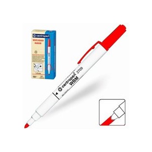 Popisovač červený 1,8 mm stíratelný na bílou tabuli (fix 2709 fixa stíratelná popisovače fixy stíratelné stírací bílé tabule)