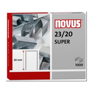 Drátky do sešívačky č. 23/20 Spony 1000 ks sponky Novus do sešívaček 23 / 20 sponkovačky