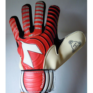 Brankářské rukavice Velikosti 10, 11 DIADORA (fotbalové červené na fotbal pánské dámské pro brankáře červená barva Gamma)
