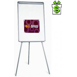 Flipchart magnetický stojící Bi-Office na prezentace, Áčko Flip-chart přenosná magnetická tabule s nožičkami flip chart nástěnka