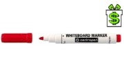 Červený popisovač 2,5 mm na bílou tabuli (kulatý zkosený hrot červená fixa fix bílé tabule Centropen 8559 8569 Whiteboard marker