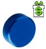 Magnet kulatý modrý 16 mm (barevný magnetický válec feritový ferit kulatá modrá magnetka magnetky magnety kulaté modré)