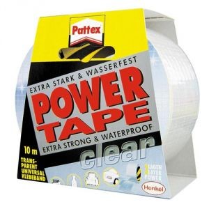 Lepící páska Power Tape transparentní 50 mm x 10 m izolepa Pattex průhledná voděodolná isolepa