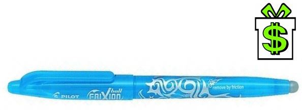 Roller Frixion ball 0,7 mm světle modrý sv.modrý přepisovatelný gumovatelný Pilot gumovací pero modré 0,7mm 23510 Softgrip