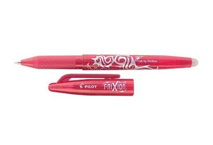 Roller Frixion ball 0,7 mm růžový červený přepisovatelný gumovatelný Pilot gumovací pero růžové červené 0,7mm 23119 Softgrip